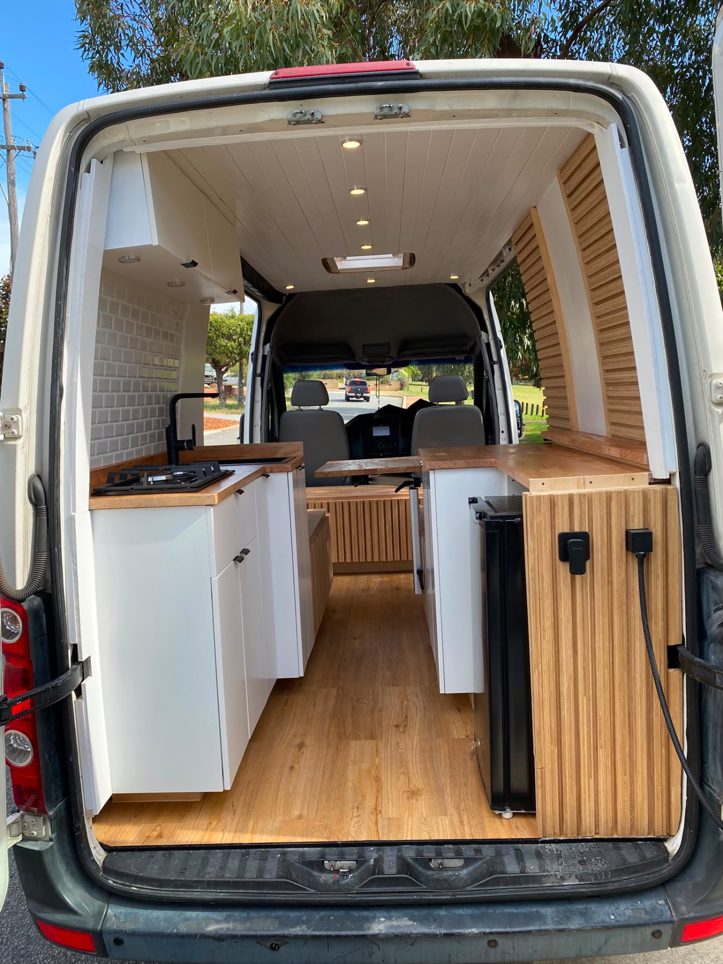 Campervan kitchen and cabinetry fit-out by Motor Homes WA