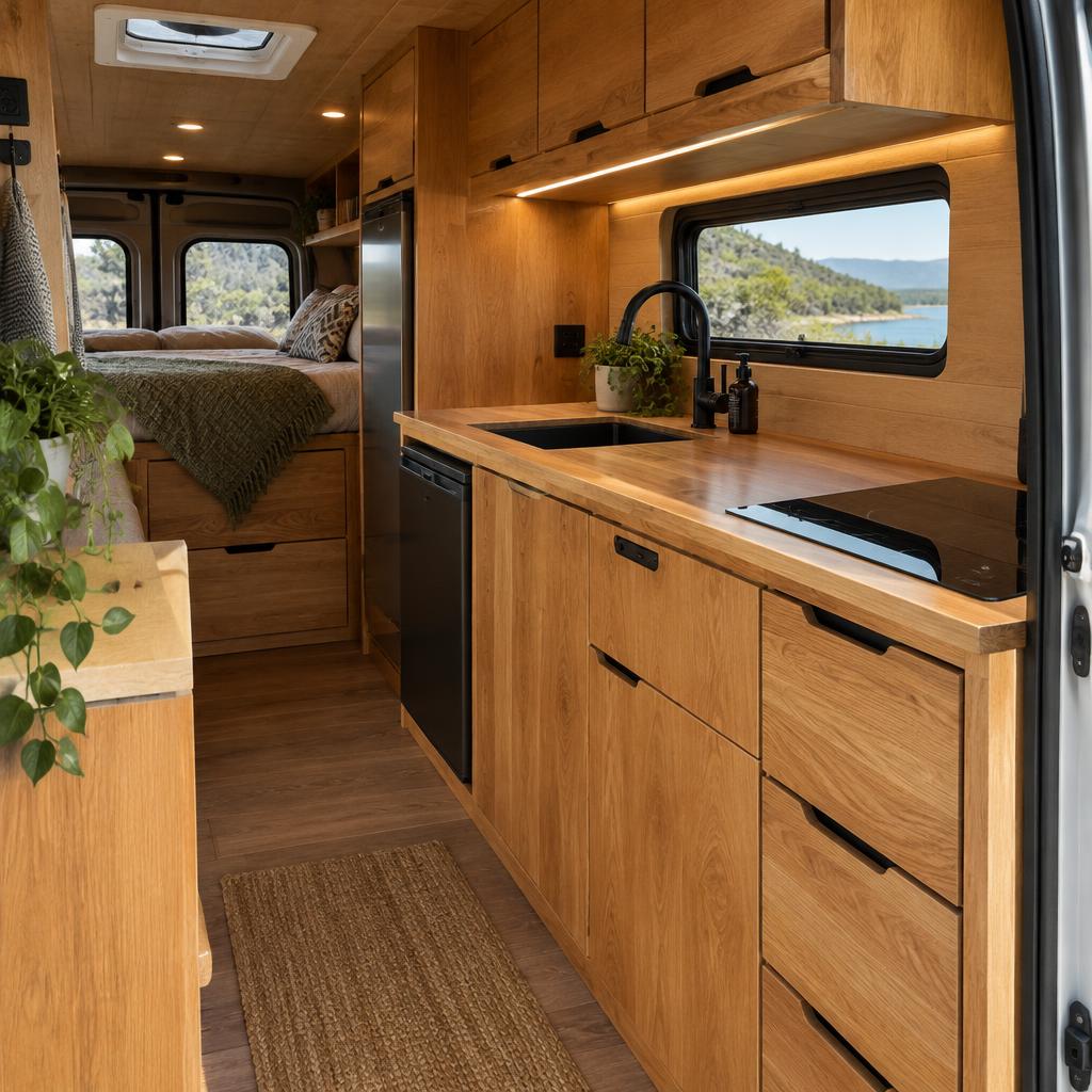 Timber kitchen fit-out